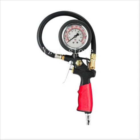 Industrial grade red and black handle oil immersion tire pressure multi-specification tire pressure monitor meter inflatable