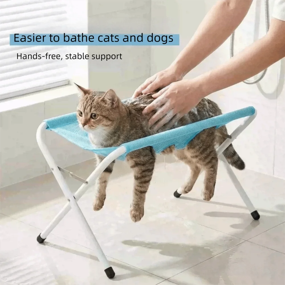 Breathable Pet Grooming Hammock Sling Cloth Multi-hole Adjustable Strap Hammock Table Replace Mesh Cloth Tear-resistant