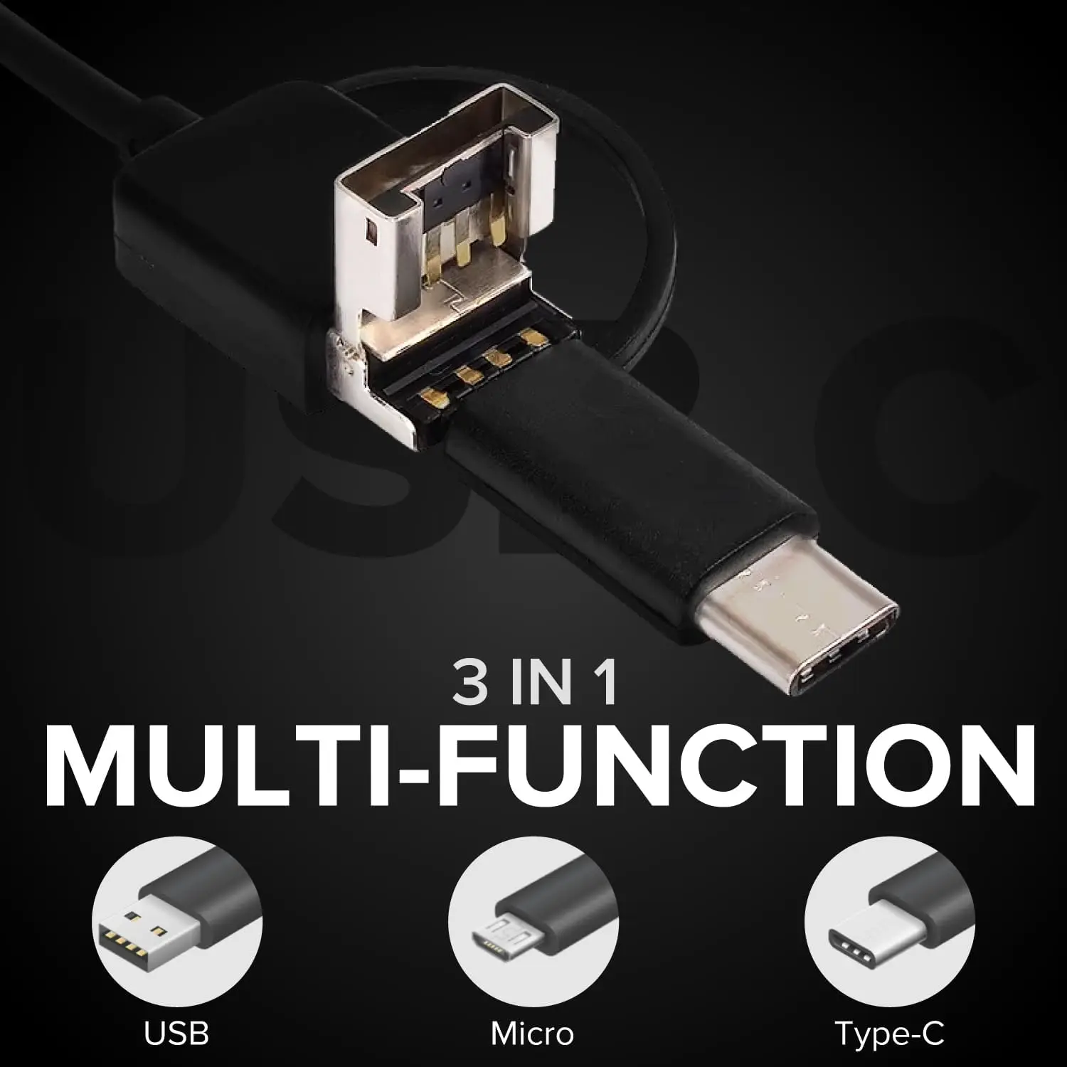 Imagem -04 - Endoscópio Impermeável Android para Smartphone pc 3in 5.5 mm mm Micro Usb Mini Câmera Tubo Inspeção de Carro Boroscópio Leds