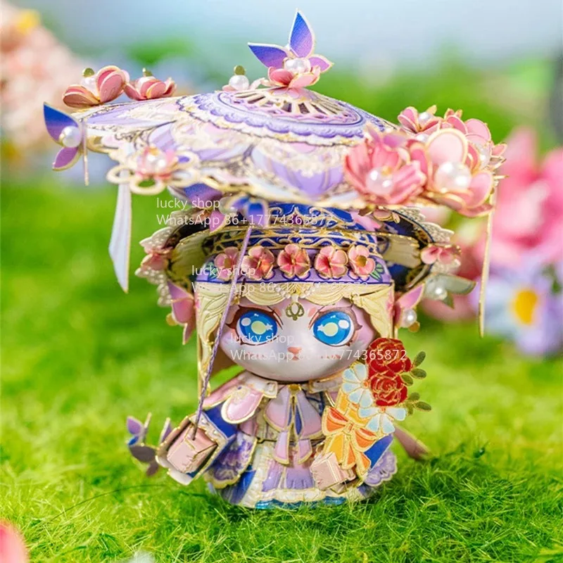 

New Umbrella Rose Cat Model Making Kit Creative Cute Wind Doll Gift