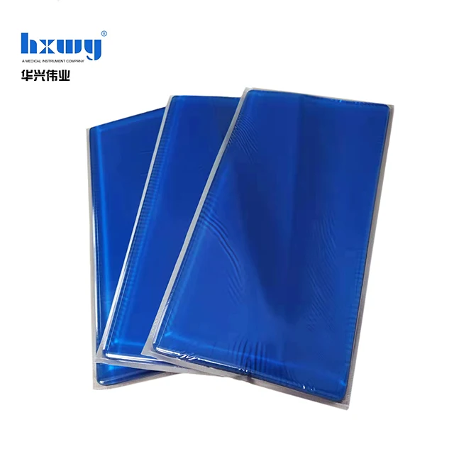 Rehabilitation Therapy Supplies Blue Polymer Gel Flat Square Surgical Positioning Pad Anti-Bedsores Medical Operating Table view 2