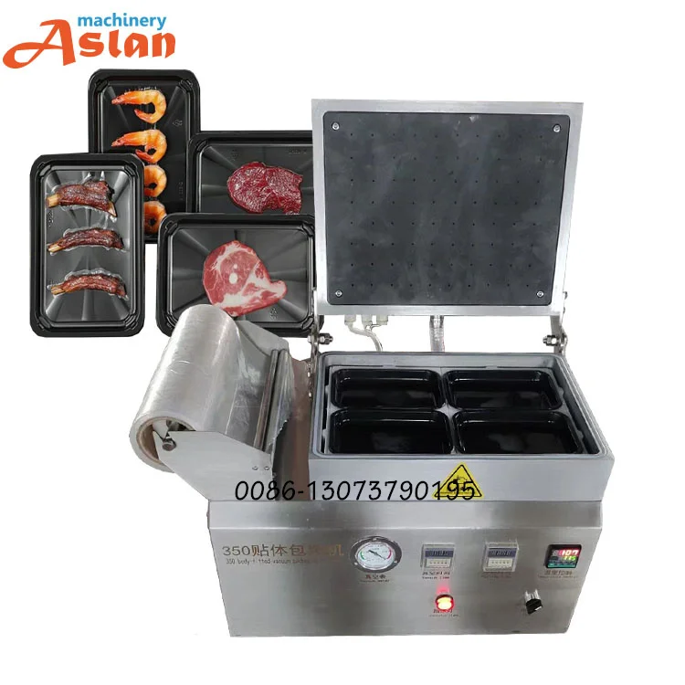 

Vacuum Packaging Machine With Tray Fresh Meat Steak Vacuum Tray Sealing Packing Machine