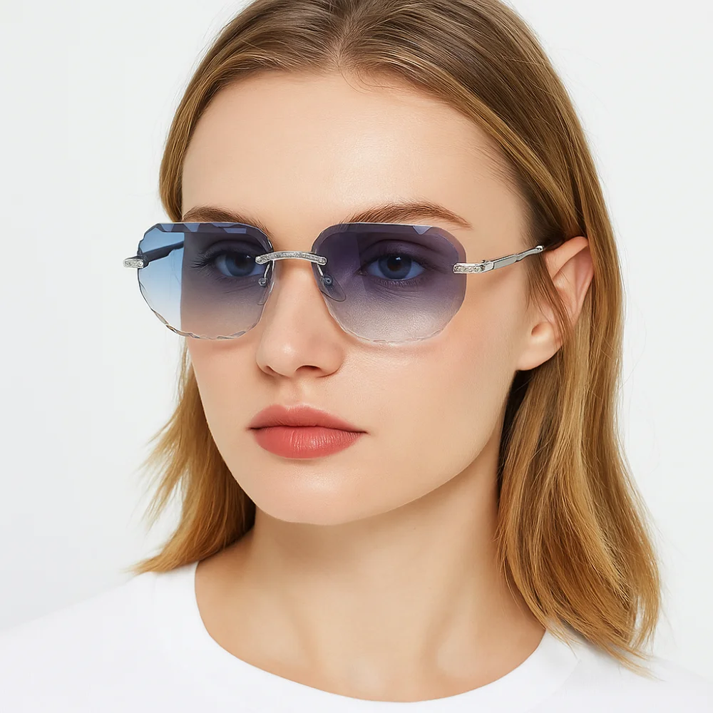 Retro Uv 400 Rimles… - image