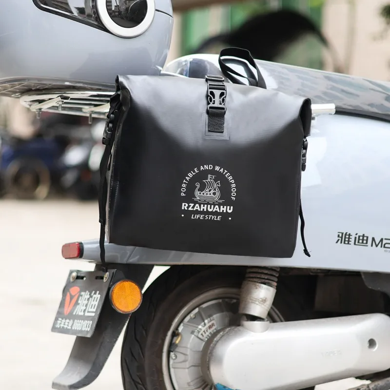 Bike Bag Waterproof Bike Pannier Bag for Bicycle Cargo Rack Saddle Bag Shoulder Bag LaptopRack Bicycle Bag  Cycling Accessories