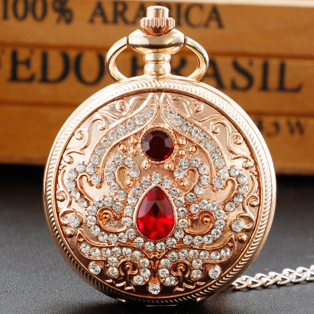 Women's Necklace Quartz Pocket Watch Antique Elegant Retro Women Clock Jewelry Pendant Ladies Best Gifts With Chain reloj hombre