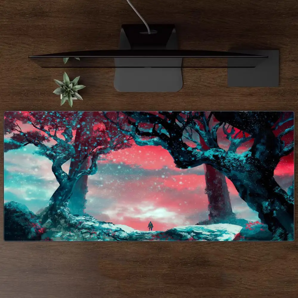 سجادة ماوس سحرية للكمبيوتر XXL سجادة ماوس للماوس وسادة حصيرة مكتبية للكمبيوتر الشخصي سجادة غامضة سجادة ماوس وسادة كبيرة