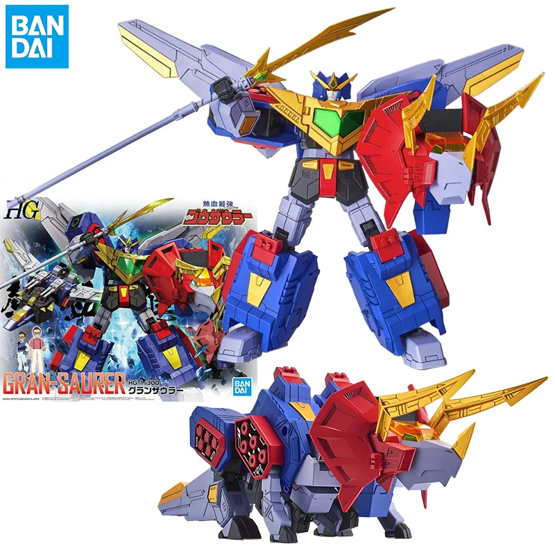 

BANDAI Original GUNDAM NEKKETSU SAIKYO GO-SAURER HG GRAN SHURA Anime Action Figure Assembly Model Toys Model Ornaments Gifts