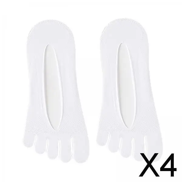 

Женские носки с пятью пальцами, невидимые, тонкие, нескользящие, летние, дышащие, с подкладкой для девочек, топсайдеры