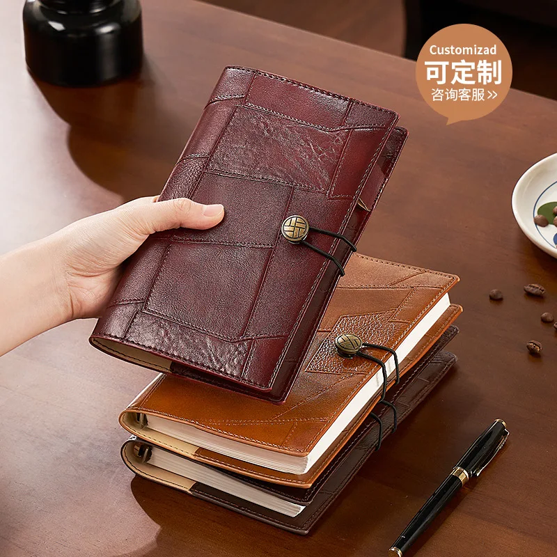 A6 loose-leaf notebook - softcover journal, business planner, minimalist notepad - customizable with logo for corporate use