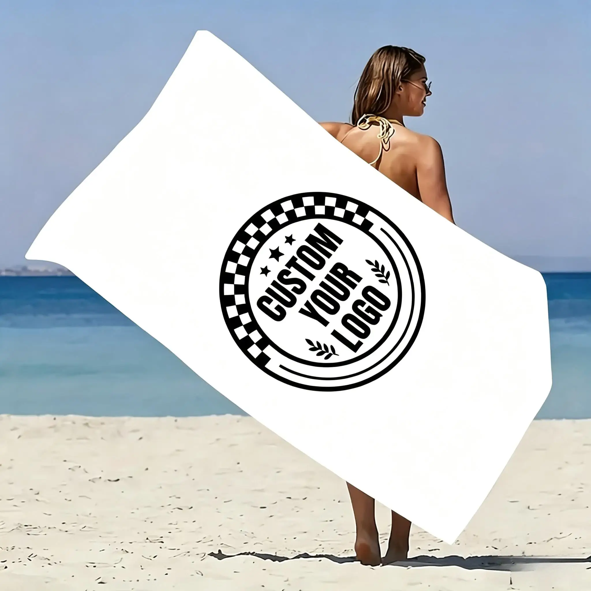 Personalized Beach Towel Customize Photo Funny Picture Microfiber Beach Towel Thin Absorbent for Beach Swimming Yoga Bath Sports