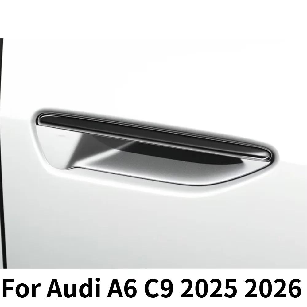 Car Upgrade For Audi A6 C9 2025 2026 Drip Glue Door Handle Bowl Protective Sticker Transparent Exterior Decoration