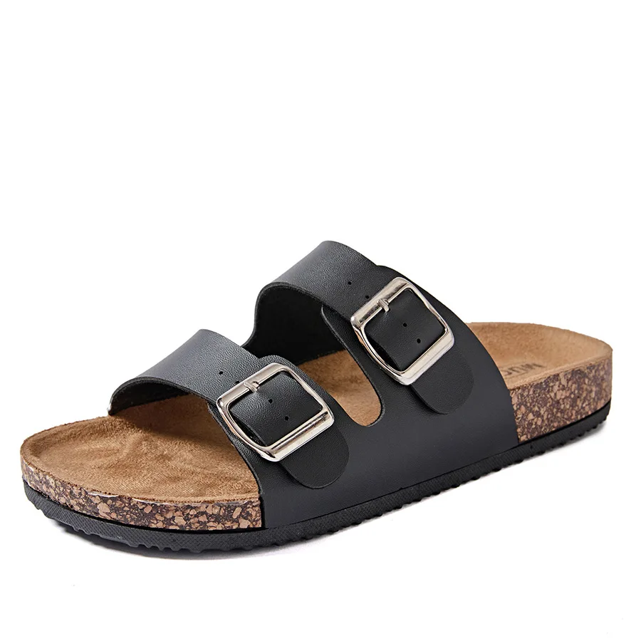 Sandalias de corcho para hombre, estilo nuevo, suela gruesa, resistentes al desgaste, zapatos Boken, sandalias de playa a la moda 2026