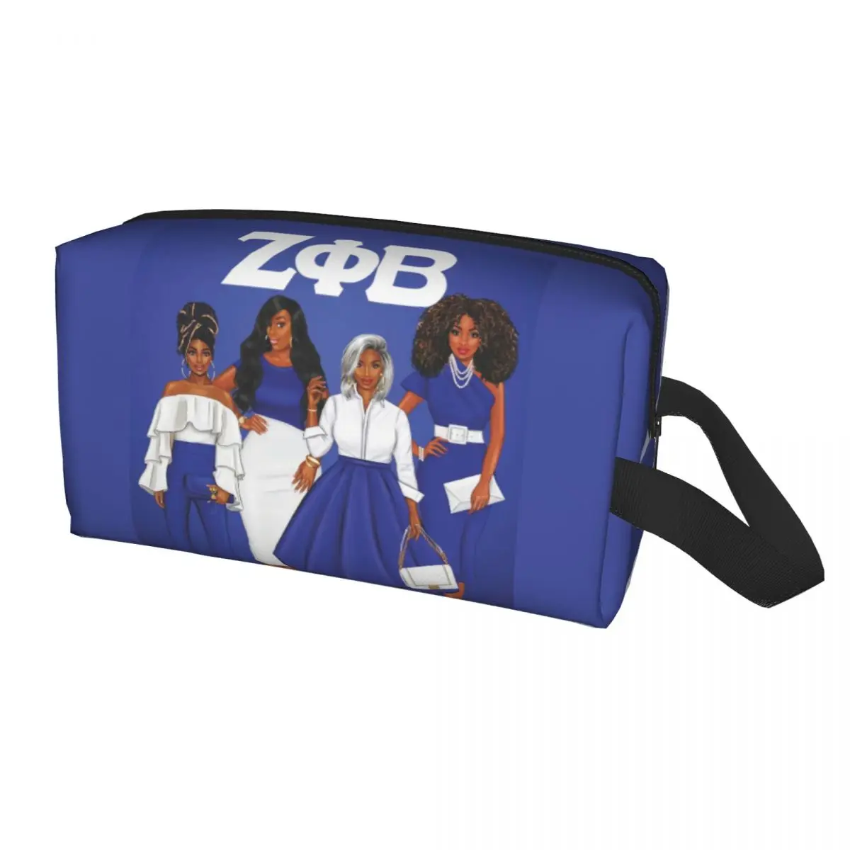 

Косметичка Zeta Phi Beta Sorority Женская дорожная косметичка Органайзер Kawaii ZOB хранение туалетных принадлежностей Сумки