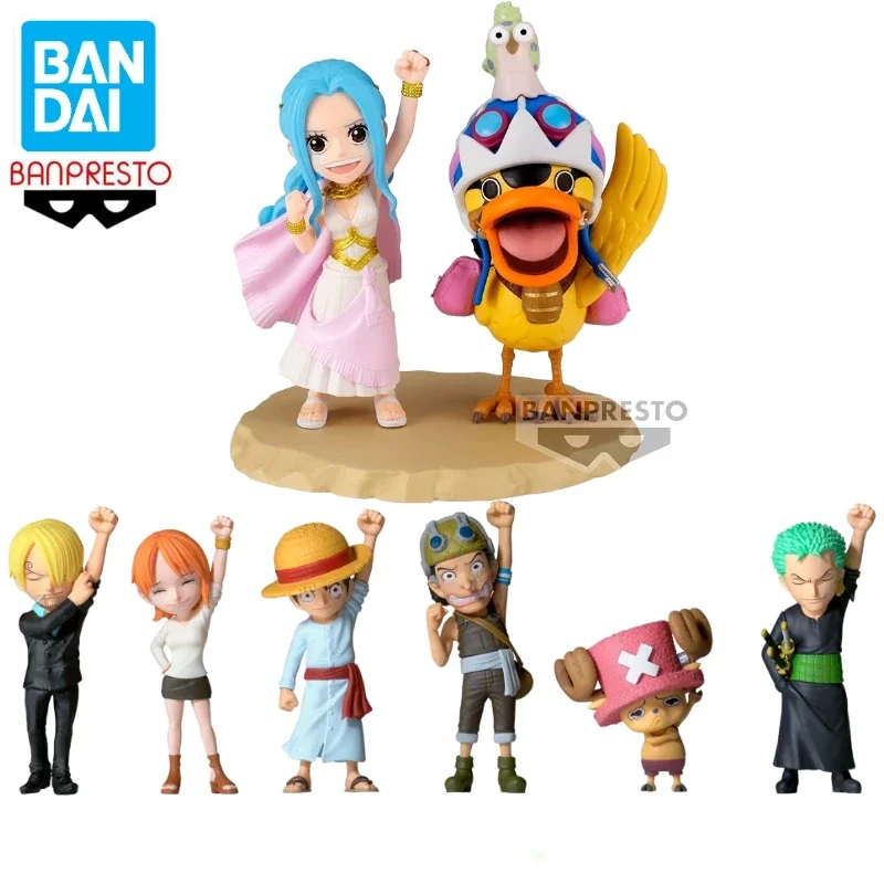 In Stock Bandai BANPRESTO One Piece WCF Nefertari D. Vivi Karoo Luffy Zoro Anime Action Figure Toy Gift Model Collection Hobby