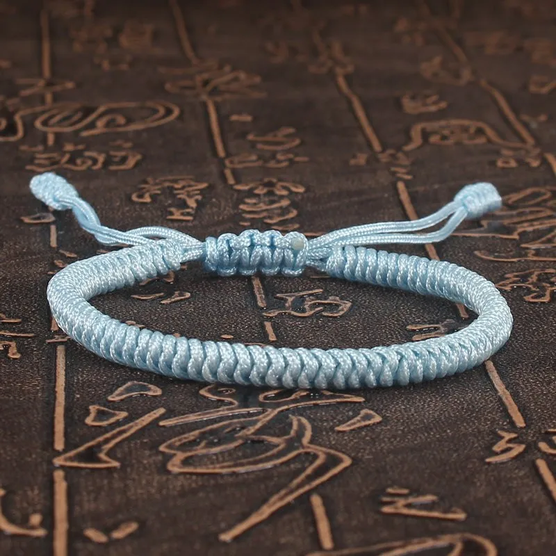 Tibetan Buddhist Bracelet Lucky Handmade Braided Adjustable King Kong Knot Red Thread Charm Bracelets for Women Men Couple Lover