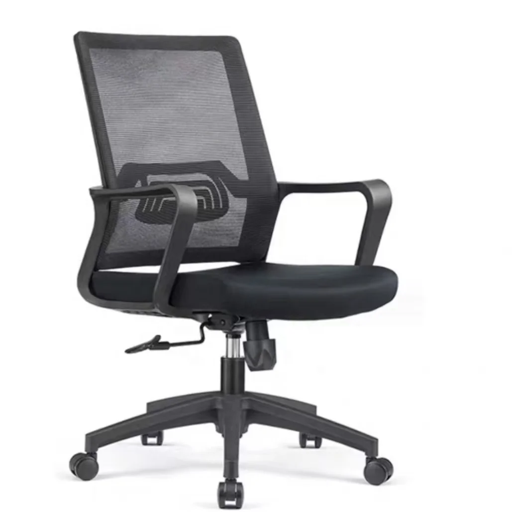 Ergonomic Modern Office Chair High Back Breathable Mesh Lumbar Support PP Armrest BIFMA Silent Caster Hospital School Furniture