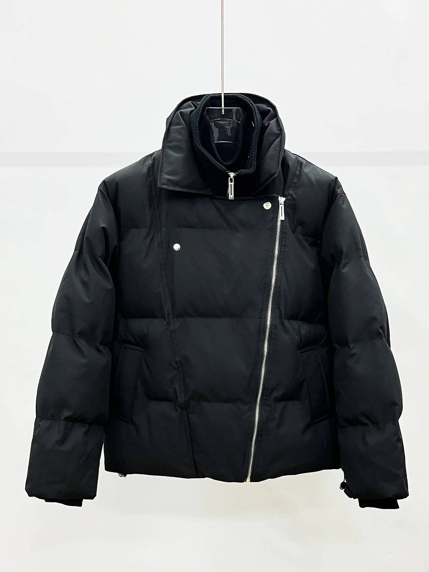 Fashion Faux Two-Piece Parkas Men 2025 Winter New Trendy Thickened Warm Stylish Motorcycle Jackets Lapel Solid Color Chic Parkas