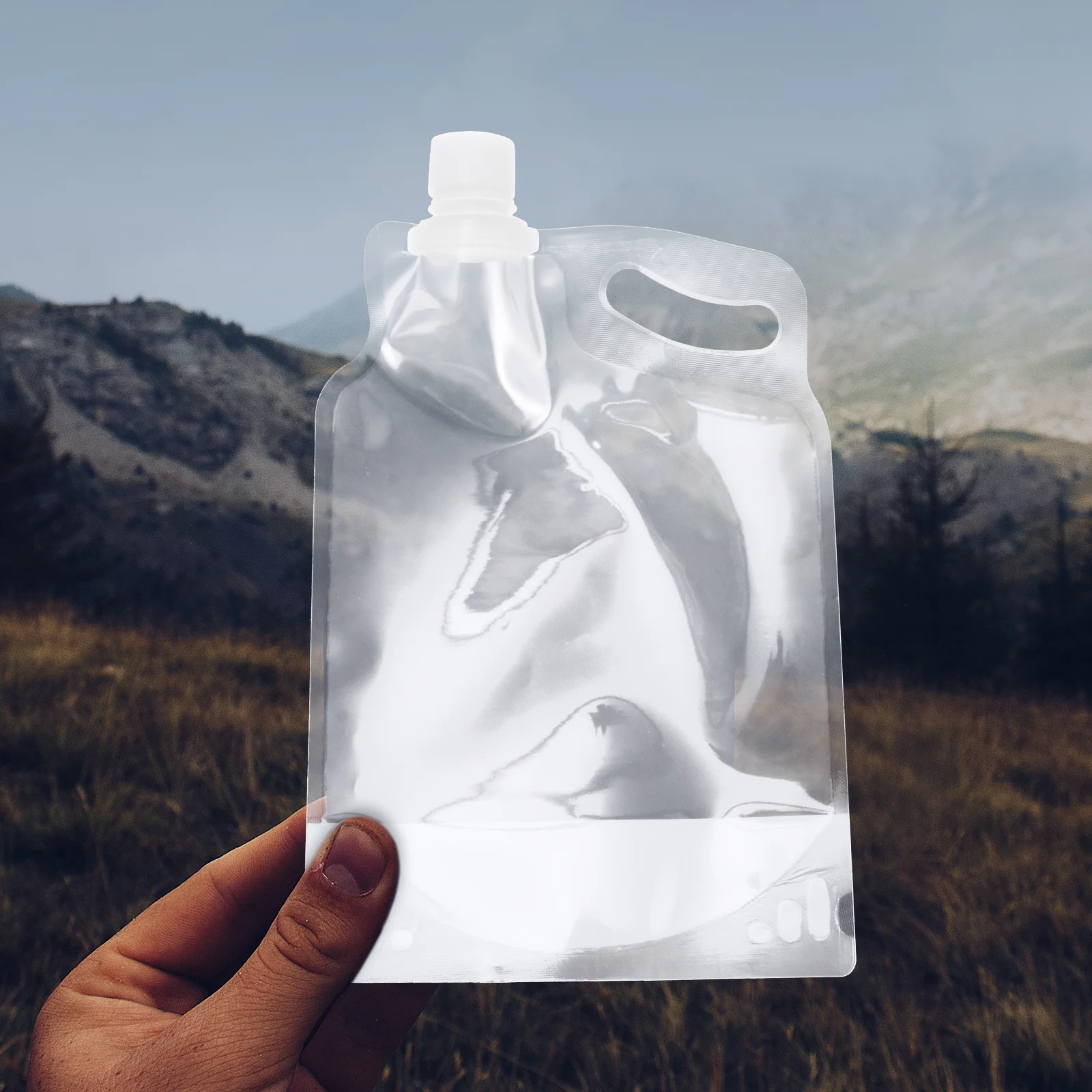 

3pcs Foldable Water Jug 2L Outdoor Emergency Water Bag Collapsible Lightweight Drinking Container For Hiking Camping Travel