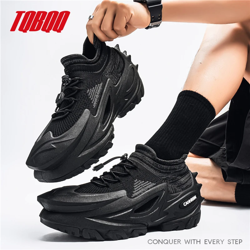 

Men's Armor Mecha Shoes Breathable Comfortable Lightweight Platform Casual Sneakers Fashion Trend Sports Walking Shoes