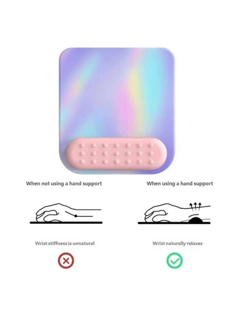 Y1UB Smooth Surfaces Mouse Pad With Ergonomic Wrist Rest For Home Office And Gaming