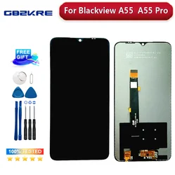 Display LCD original para Blackview, Touch Screen Assembly, peças do telefone, A55 Pro