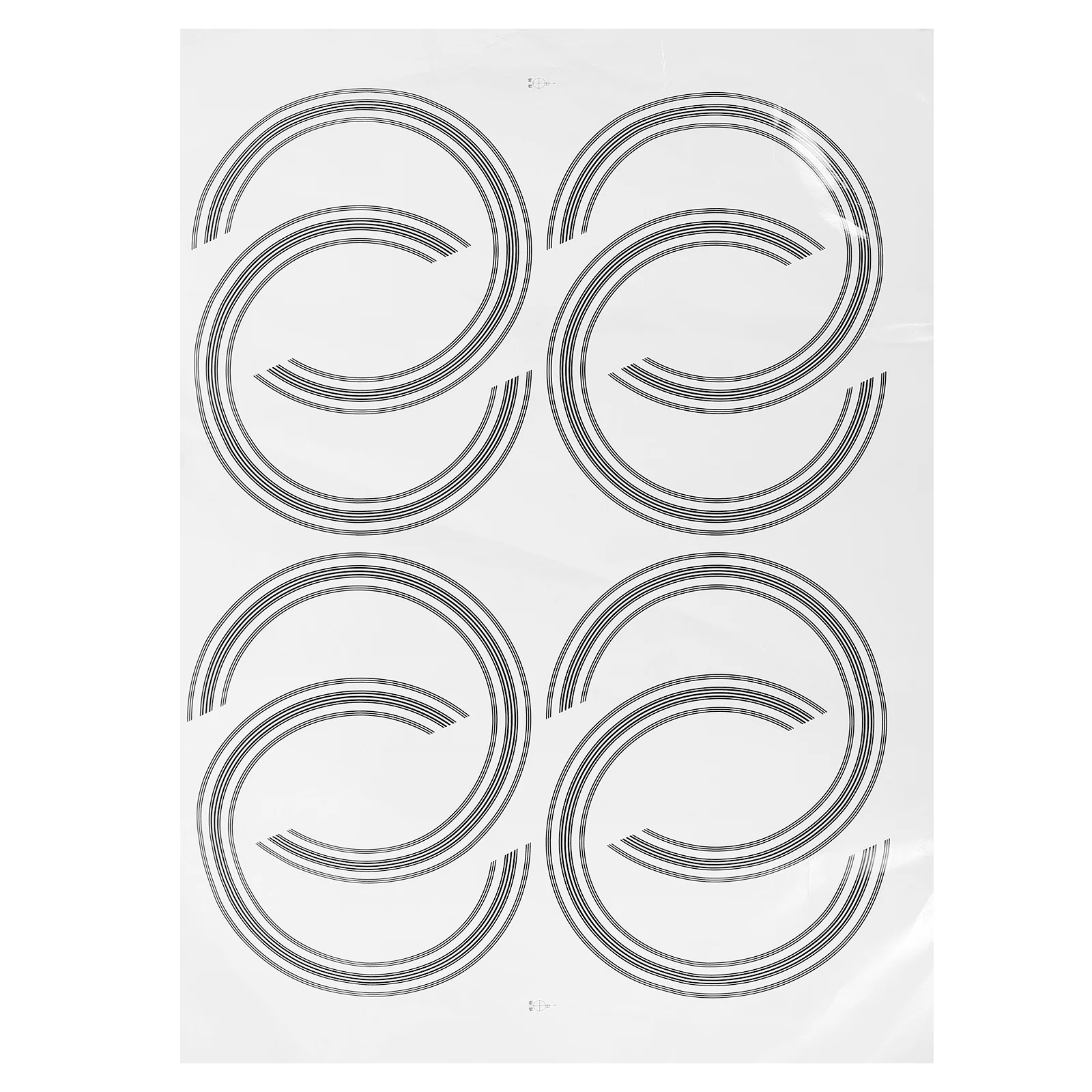 

8Pcs Guitar Sound Hole Decals Wear Resistant Self Stick Inlay Stickers for Guitar Decoration Musicians Accessories
