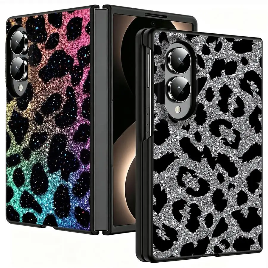 Colored Leopard Print Case for Samsung Galaxy ZFold8 Z Fold 8 ZFold Wide Z Fold8 Wide Luxury Phone Cover