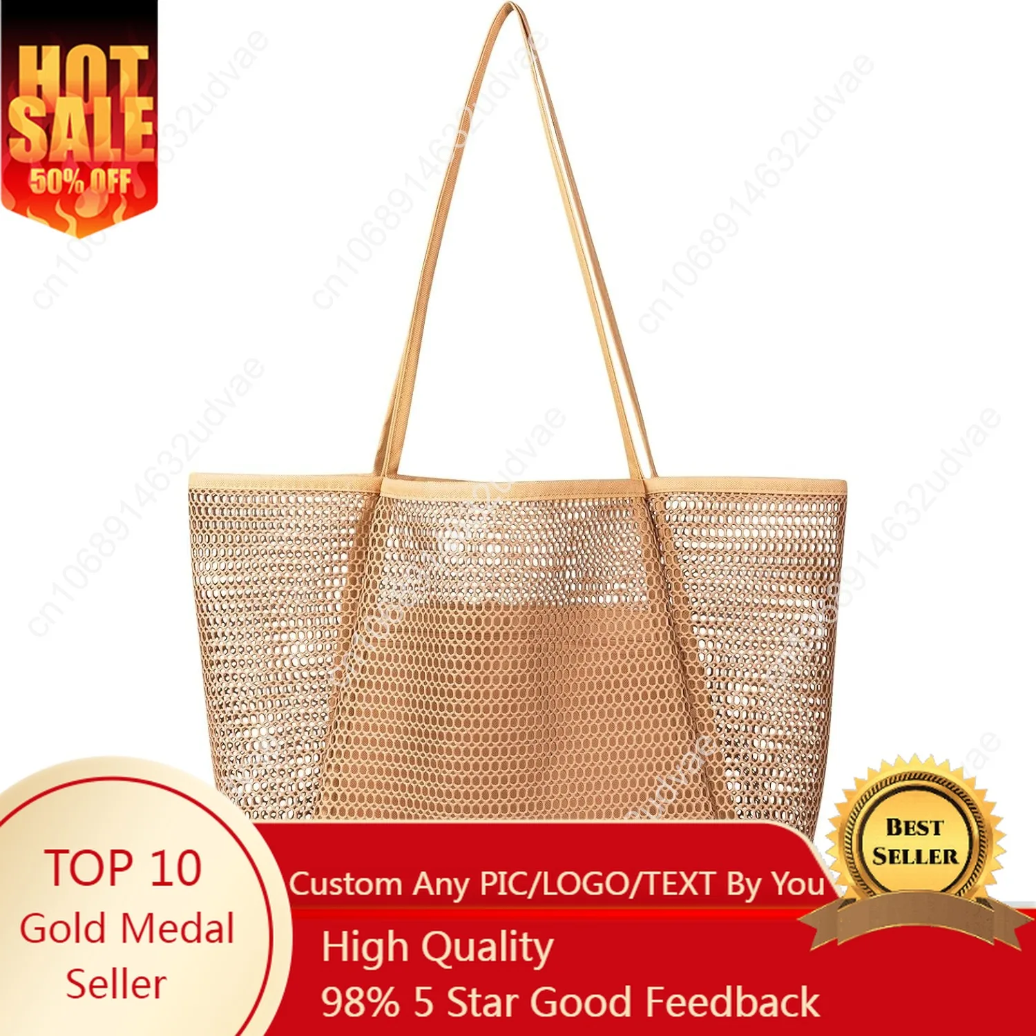 

Iioscre Mesh Beach Tote Bags for Womens, Causal Hobo Pool Bags for Swimming Pools Vacations Beach Essentials