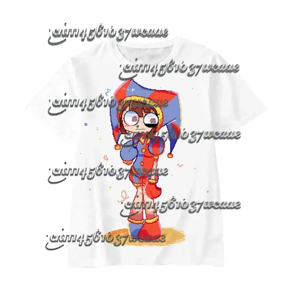 

2026/27The Amazing Digital Circus T-shirts Anime Amazing Digital Circus Cosplay Tshirt for Men Short Sweatshirt FamilyMatching