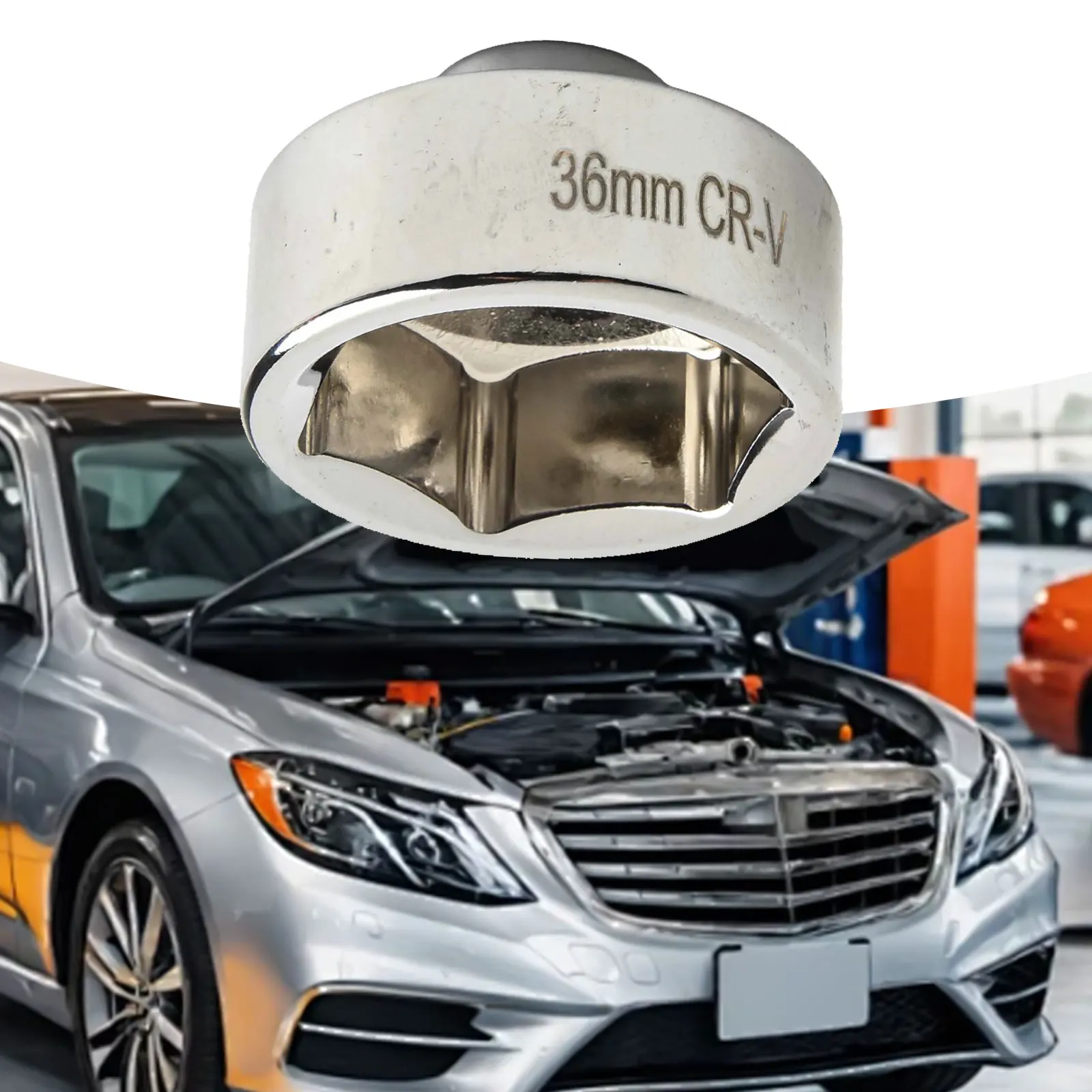 

3 8 Drive Socket 36mm Wrench Automotive Repair Effortless Oil Change Multiple Applications For Oil Fuel Filter