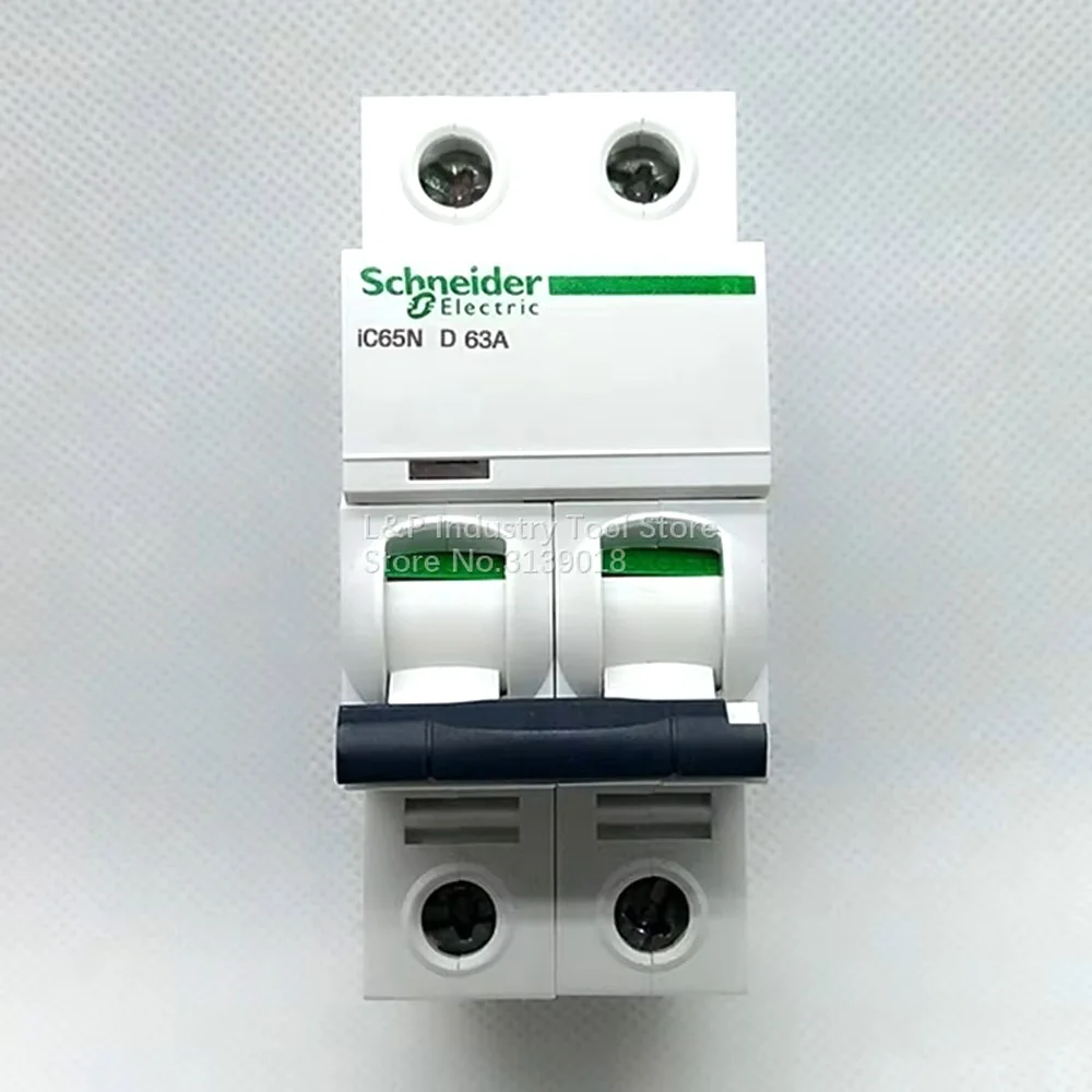 Original Schneider Electric Voltage Protector IC65N 2P D 6A 10A 16A 20A 25A 32A 40A 50A 63A Smart Life Circuit Breaker MCB Acti9