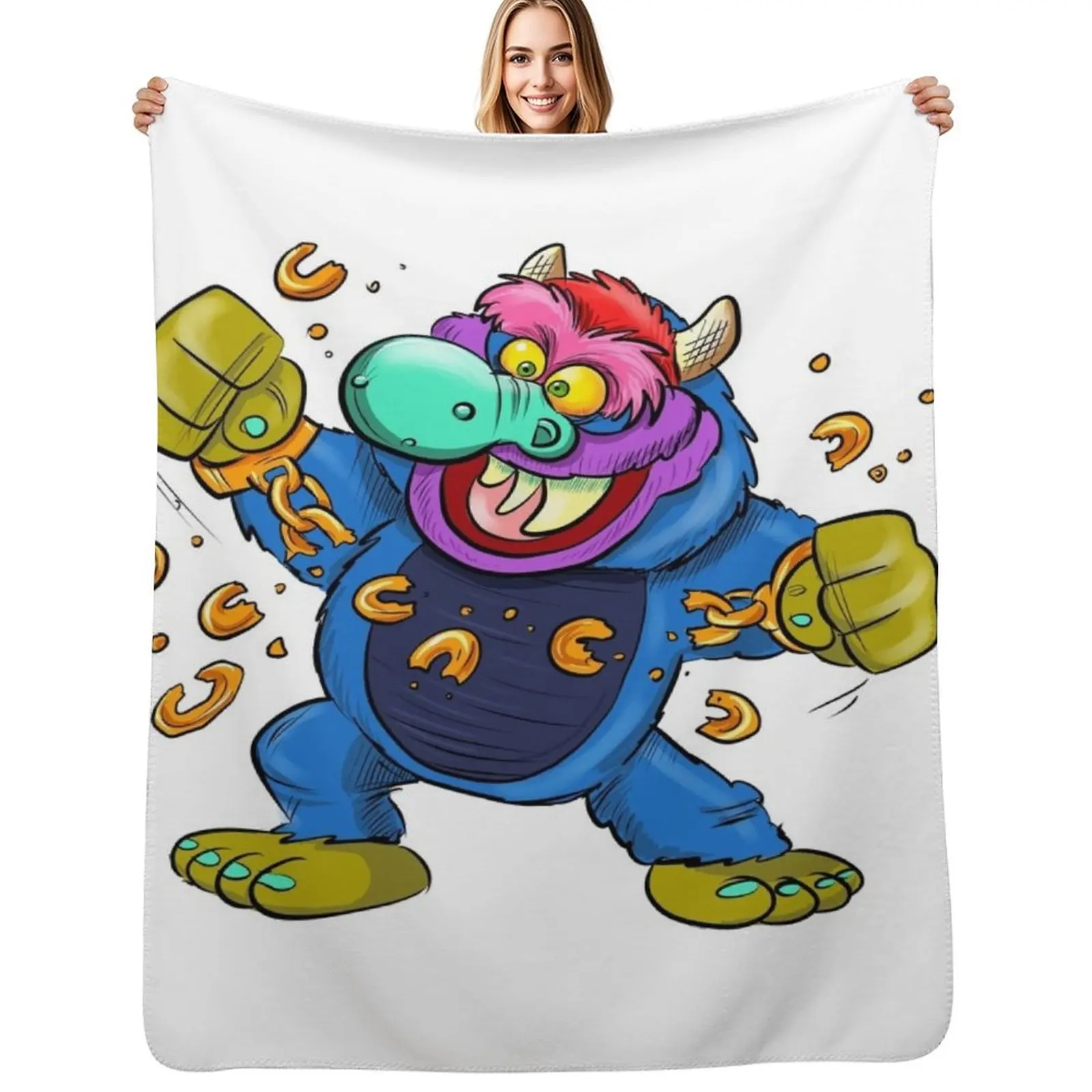 

My Pet Monster! Throw Blanket Decorative Sofa Bed Retros blankets ands Blankets