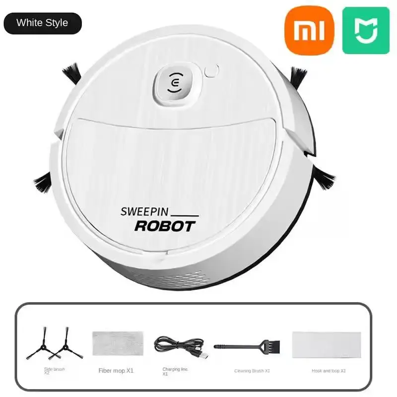 Robot zamiatający do zamiatania w pełni automatyczna maszyna do sprzątania domu Xiaomi, odkurzacz zamiatający, mopujący, odkurzacz do podłóg, inteligencja