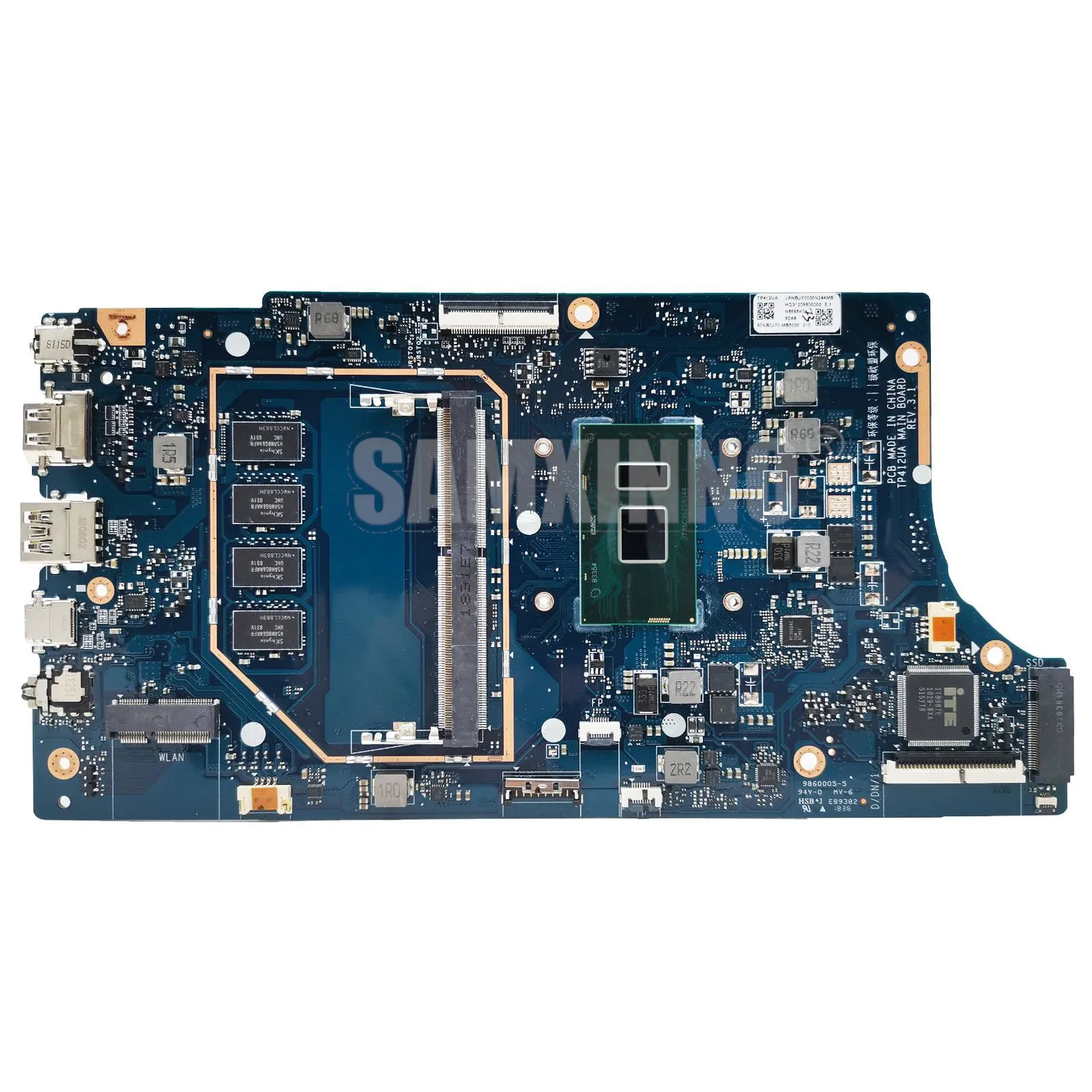 TP412UA Mainboard For ASUS Vivobook Flip 14 TP412U TP412UAF TP412 Laptop Motherboard With I3 I5 I7 CPU 4GB/8GB RAM Tested Work