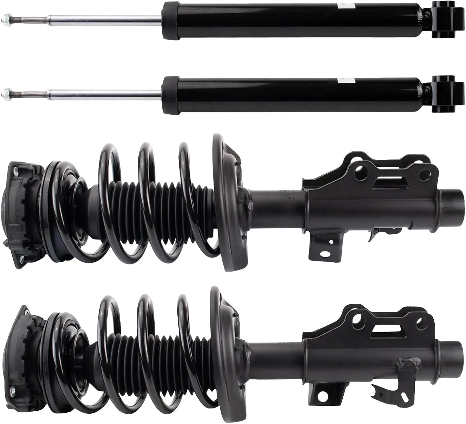 

Front and Rear Complete Strut Assembly & Shock Absorber Kit Complete Strut & Coil Spring Assembly Compatible with 2016-2019 Chev