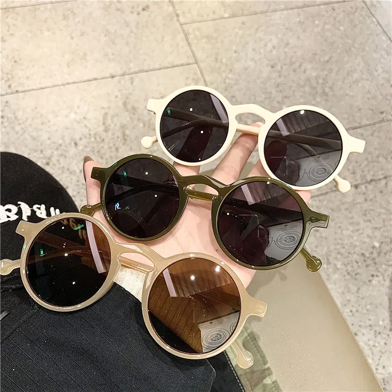 

New Vintage Round Sunglasses Women Men Brand Design Transparent Female Sun Glasses UV400 Oculos De Sol Feminino Lunette Soleil