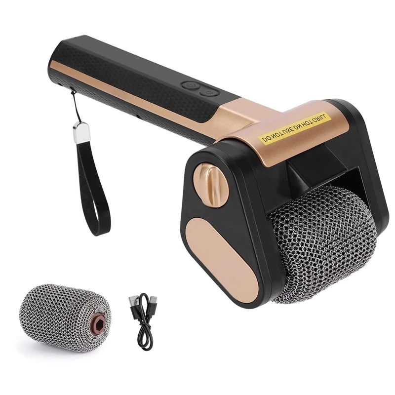 A98E-Wireless Electric Grill Brush LED Light Battery Level Display BBQ Grill Cleaning Brush Handheld Replaceable Brush Head