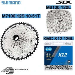 Shimano SLX M7100 12S MS HYPERGLIDE MTB Cassette Sprocket k7 Deore 12V M6100 120L KMC X12 126L Chain Microspline M7100 Cassette