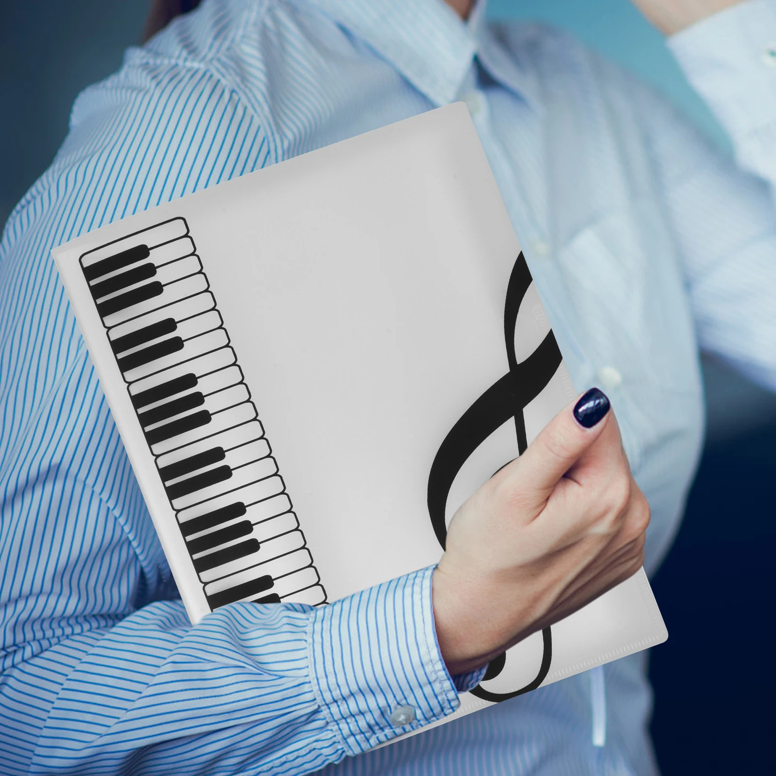 

Choral Folder Choir Flip Folder Pages Piano Sheet Music Holder Plastic School Folders Portable Lightweight Matte