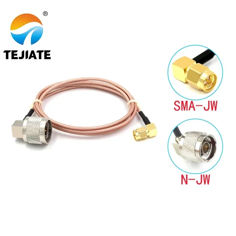 1PCS TEJIATE Adapter Cable BNC To SMA Type N-JW Convert SMA-JW 8-90CM 1M 1.5M 2M Length Connector RG316 Wire