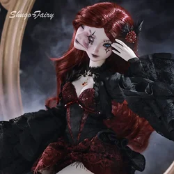 ShugaFairy Mio 1/4 Quadratic Element Doll BJD Resin Body Model Gothic Horror Fullset with Two-faced Doll Head Joint Dolls