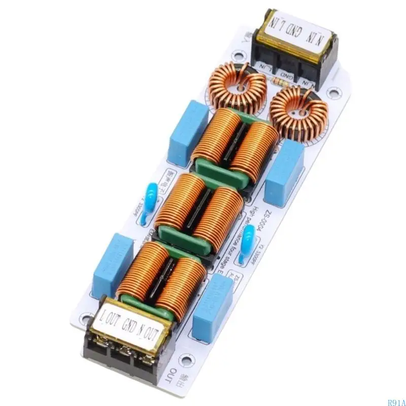 R91a رقيقة الكهرومغناطيسية ضوضاء ضوضاء التداخل مرشح حماية مزدوجة