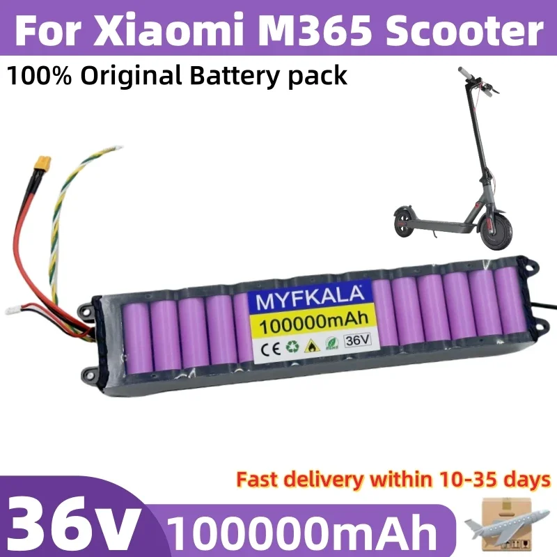 

Airfreight 36V 100Ah Battery for Xiaomi M365/Pro Battery Pack Special 36V Battery Riding 30km BMS+Charger Scooter Accessories
