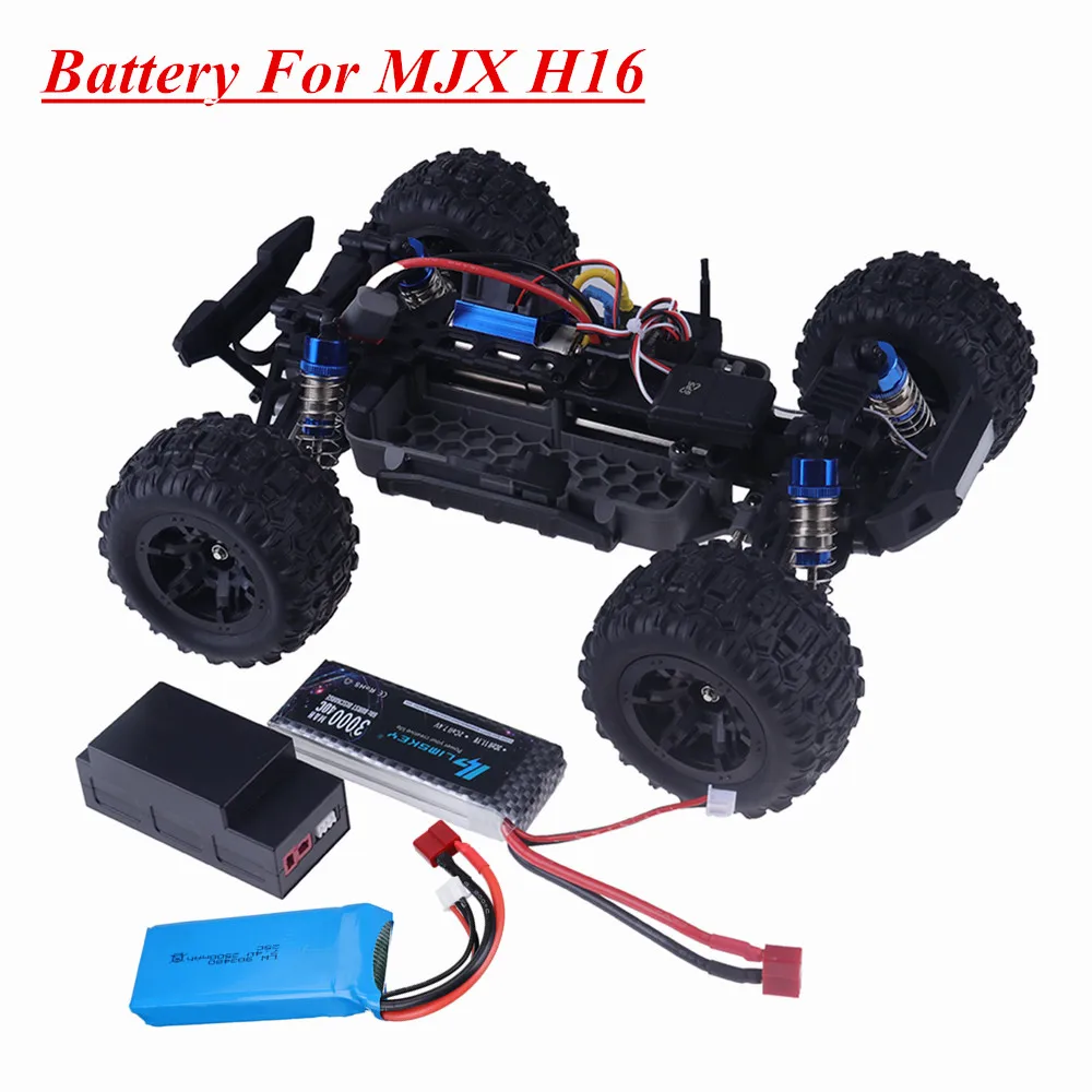 For MJX Hyper Go H16H H16E 16207 16208 16209 16210 1/16 Rc Car 7.4V 11.1V 1050mAh 2500mAh 3000mAh Rechargeable Lipo Battery