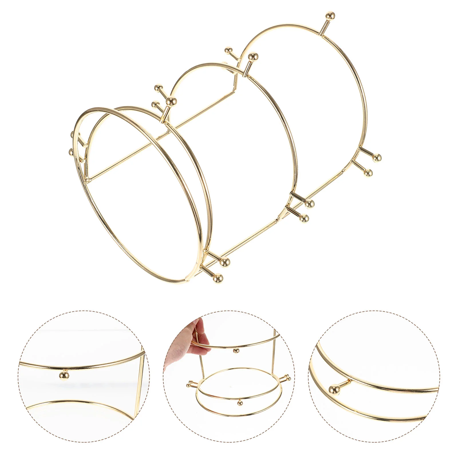 Krone Display Ständer Schmuck Halter Kopfschmuck für Zuhause Legierung Bands Rack Haar Halterung Ring Stirnband Braut Lagerung