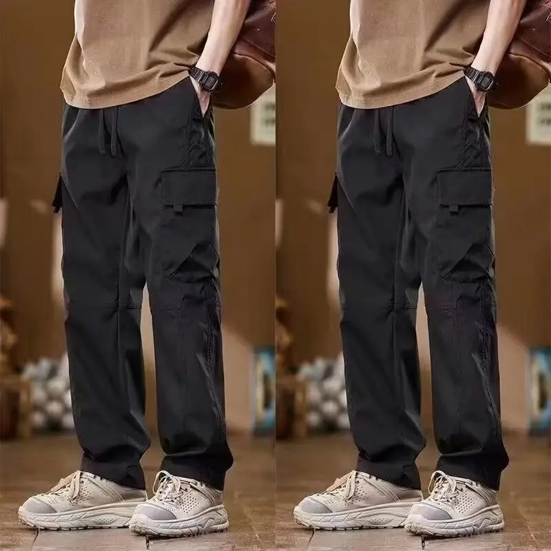 Invisible Zipper Open-crotch Pants American Overalls Loose Large Size Straight Tube Sports Leisure Outing Dating