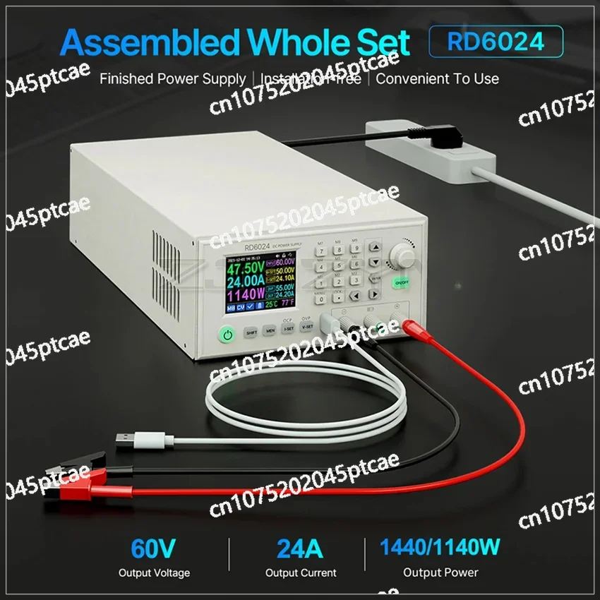 RD6024 조립 세트, 60V 24A 디지털 제어 안정화 AC-DC 가변 전압, 실험실 전원 공급 장치 레귤레이터, 1140W, 1440W