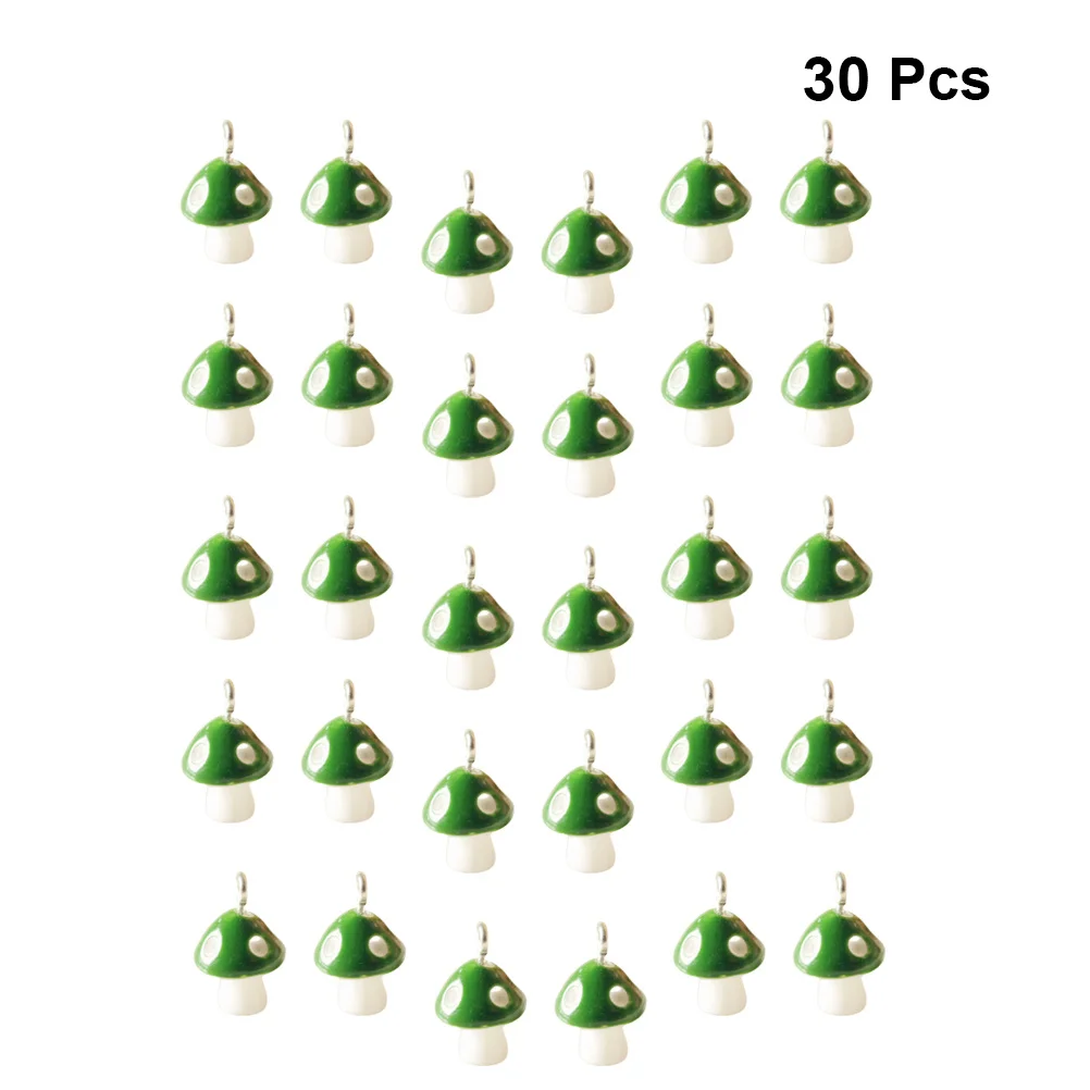 

30 шт. подвесок-грибов из смолы, 12 мм, имитация, идеально подходят для изготовления ожерелий, браслетов, серег, модных украшений своими руками