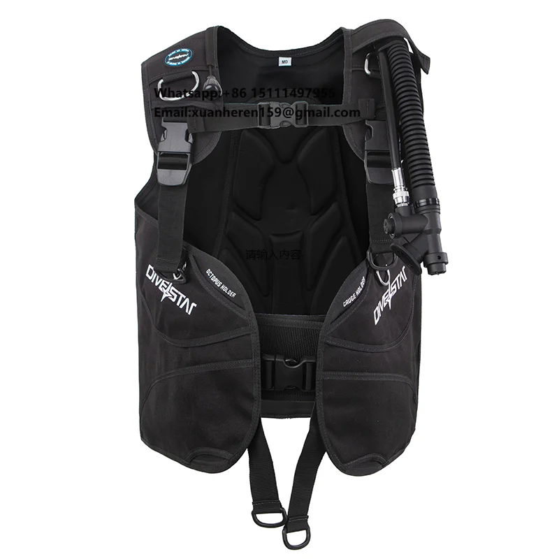DIVESTAR Custom Scuba Diving BCD Custom Logo Buoyancy Compensator Jacket (BCD) with Sidemount Diving Gear Underwater Equipment