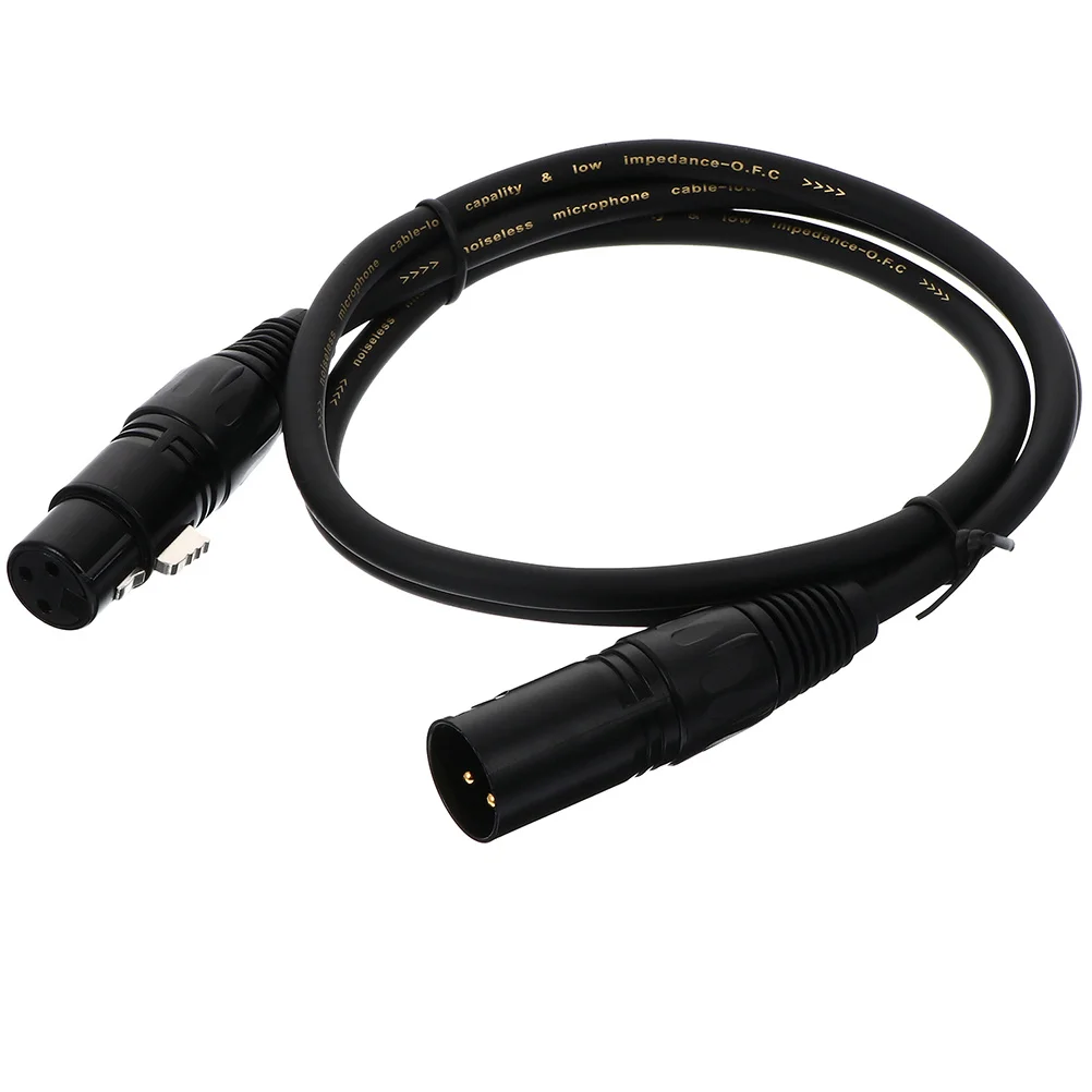 

Xlr Microphone Cable 3 Pin Copper Wire Conductor Male To Female Cord For Sound Card Mixer Amplifier Stage Speaker System Radio